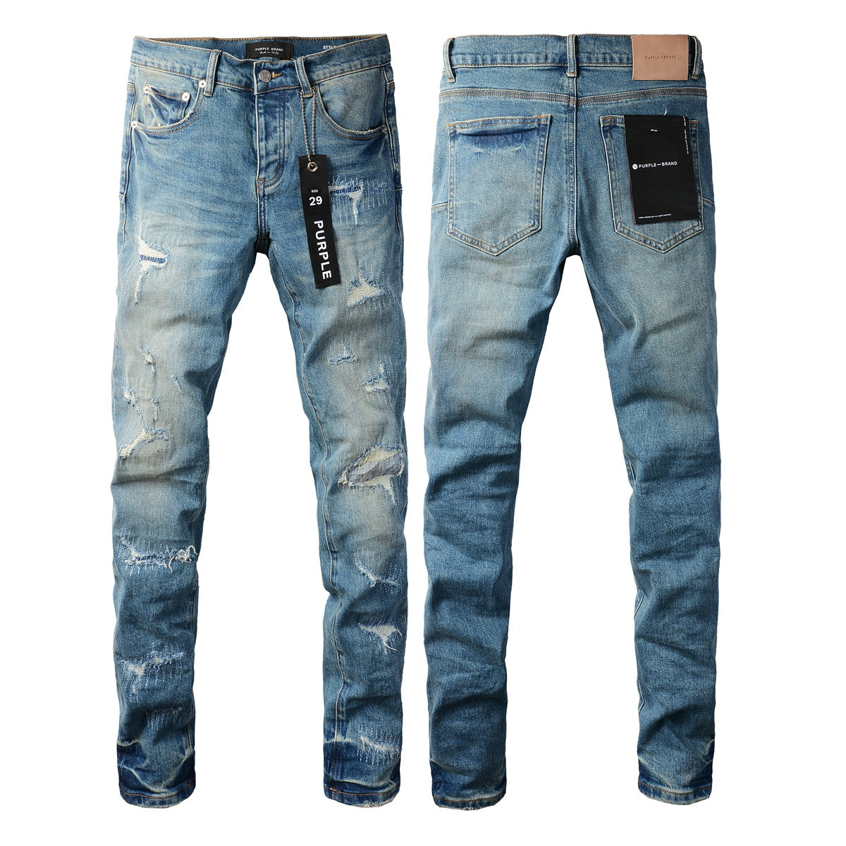 Jeans azules 9073 con elasticidad media para un ajuste cómodo y flexible
