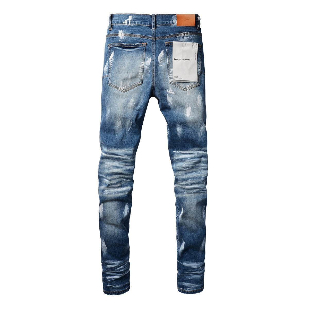Jeans Homme Jeans Homme Pantalon Designer Noir Skinny Autocollants Délavé Clair Déchiré Moto (9062-9051)