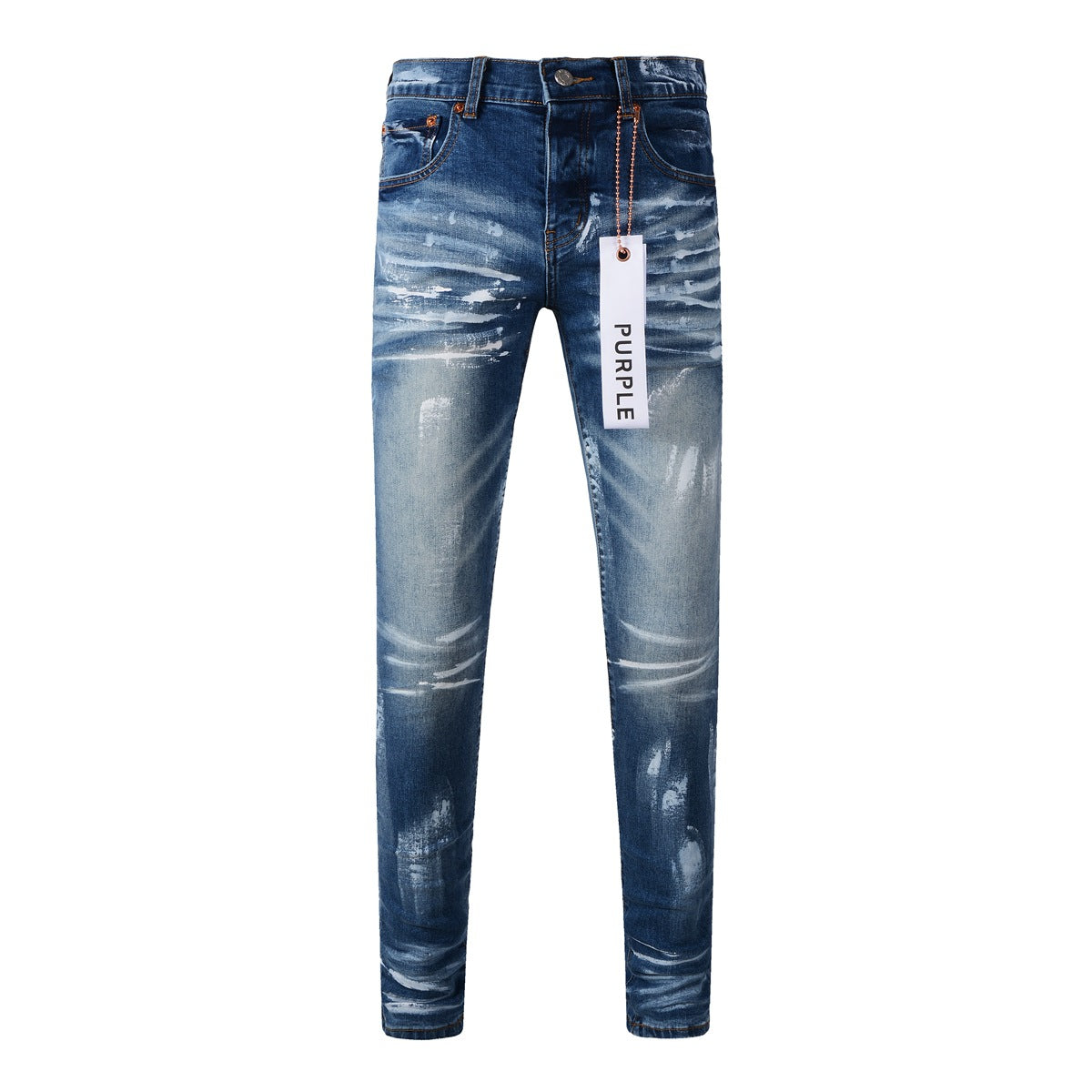 Jeans Homme Jeans Homme Pantalon Designer Noir Skinny Autocollants Délavé Clair Déchiré Moto (9062-9051)