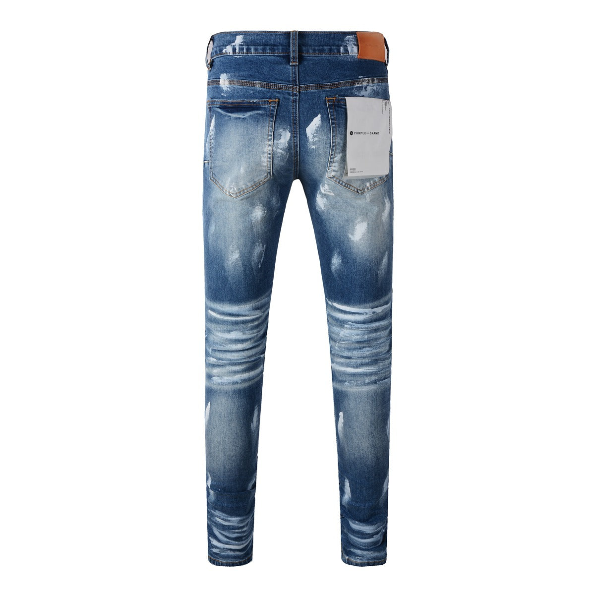 Jeans Homme Jeans Homme Pantalon Designer Noir Skinny Autocollants Délavé Clair Déchiré Moto (9062-9051)