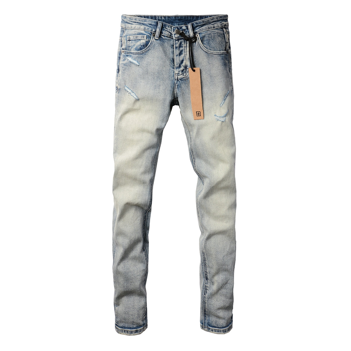 Denim azul claro versátil con aspecto elegante 3009