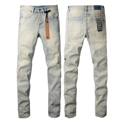Jean Slim Fit avec détails délavés 3017
