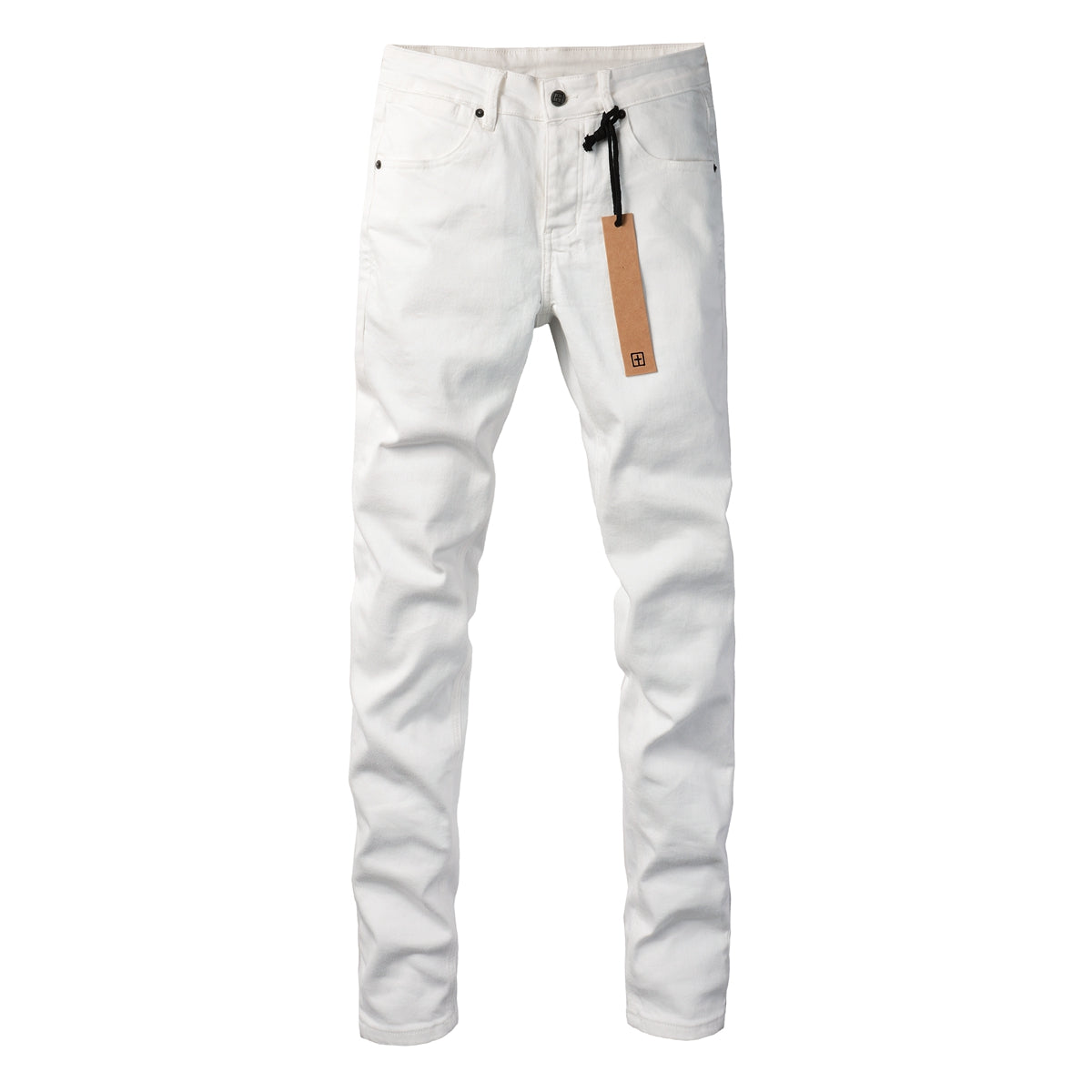 Denim blanc sans effort avec un design simple et élégant 3026 