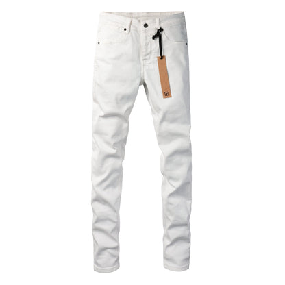 Denim blanc sans effort avec un design simple et élégant 3026 