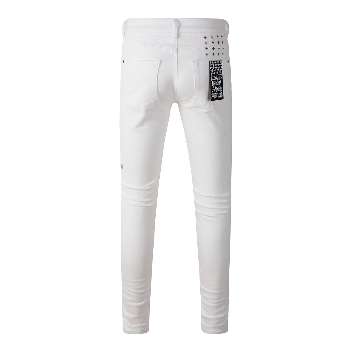 Denim blanc sans effort avec un design simple et élégant 3026 