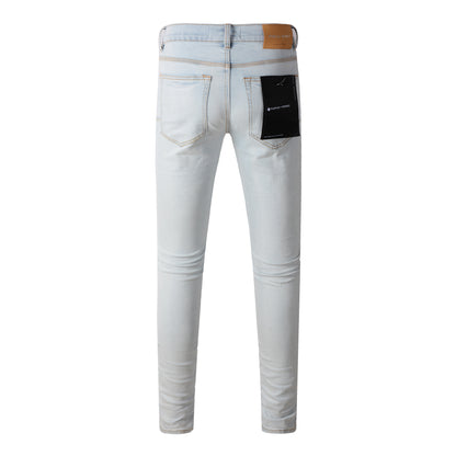 Jeans azul cielo de moda 9081 con un corte moderno y un ajuste cómodo 