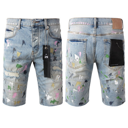 Shorts vaqueros azules 5066 con un aspecto clásico y elegante 