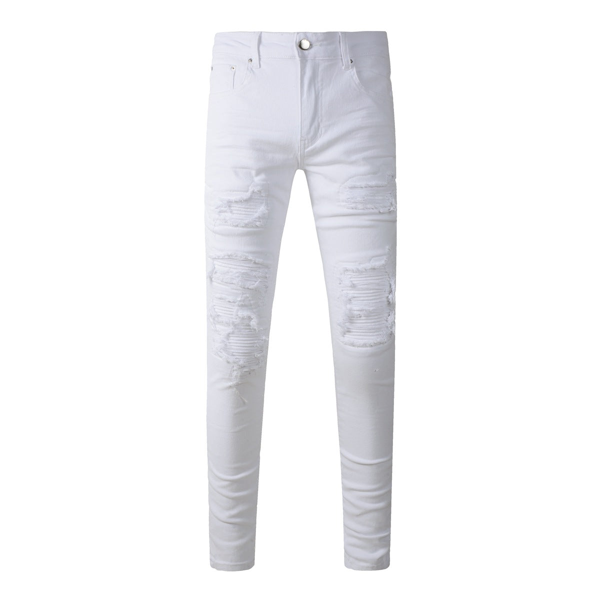 Jean violet pour homme, pantalon brodé avec patchs brodés, pantalon skinny en denim 592 